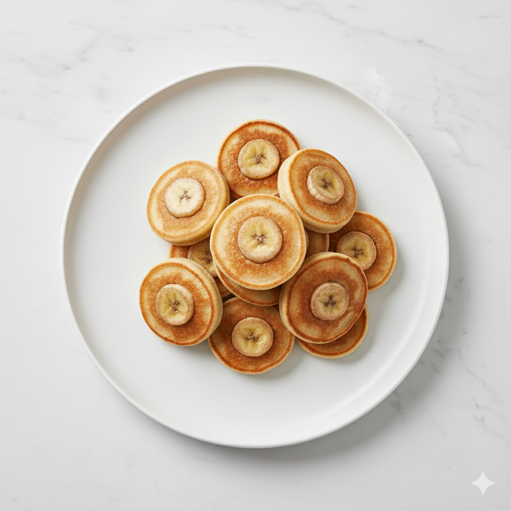 Mini pancakes aux bananes