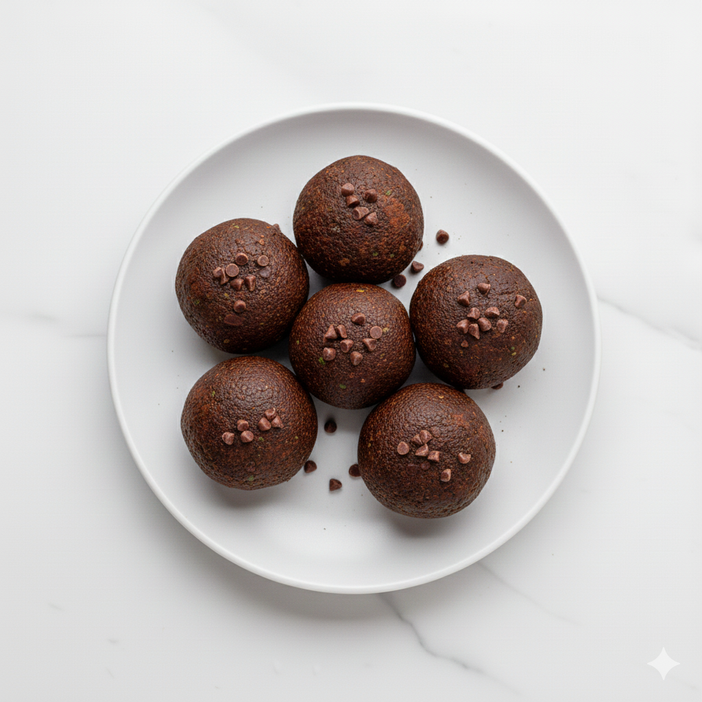 Truffes keto à base de chocolat noir 90% et avocat
